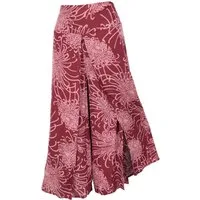 Guru-Shop Relaxhose Palazzohose, offene Boho Sommerhose, Hosenrock.. alternative Bekleidung