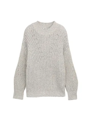 Denim Tom Tailor - Relaxed Fit Strickpullover mint neps - Gr. - XL