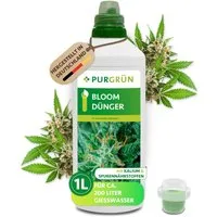 Purgrün Pflanzendünger Bloom Dünger, NPK 3+5+7, Autoflower, Sativa, Indica, 1L, Flüssigdünger, 1-St., 1 Liter