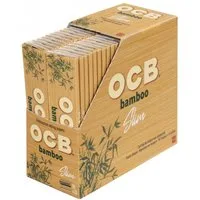OCB Feinpapier ungebleichtes ultrafeines Bambuspapier slim longpaper BAMBOO, Drehpapier hergestellt aus 100% Bambus inkl. Jointhülle