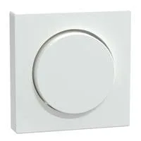 Zentralplatte mit Drehknopf für Dimmer im Design System M, Typ MEG5250-0325 weiß (glänzend), Retail