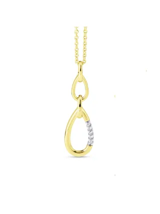 Orolino Halskette Gold 585 mit 5 natürlichen Brillanten zus. 0,025ct.