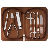 Chali Maniküre-Pediküre-Set Nagel Set 7-tlg. mit Etui - Edelstahl Maniküre / Pediküre Set, 7-tlg., Nagel Set 7-tlg., Etui mit Reißverschluss