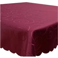 Haus und Deko Tischdecke Tischdecke Damast Ornamente eckig Circle Struktur bügelfrei pflegeleic (1-tlg)
