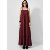QS Maxikleid Kleid Langes Viskosemix-Kleid