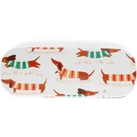 Rex London Brillenetui Sausage Dog - Dackel, Hartschale, ca. 15 x 5,5 x 3,5 cm