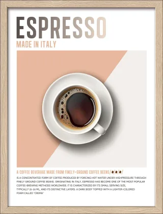 Gerahmtes Bild ESPRESSO