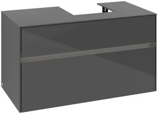 Villeroy & Boch Waschtischunterschrank Collaro C096B0 1000x548x500mm mit Beleuchtung Glossy Grey C096B0FP