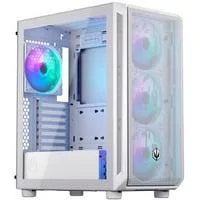 ARX 500 ARGB White, Tower-Gehäuse weiß, Tempered Glass