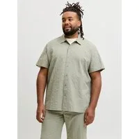 Jack & Jones PlusSize Kurzarmhemd JORRIVIERA TEXTURE SHIRT SS PLS mit Knopfleiste