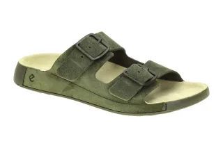 Ecco 50098461477 COZMO MEN?s - BUCKLE Herrenschuhe Gr?n Olive mit Echtleder-K...