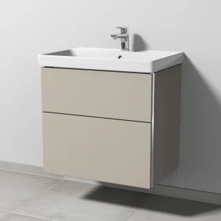 Sanipa 3way Waschtischunterbau zu Villeroy & Boch Avento Waschtisch mit 2 Auszügen, Kaschmir-Matt BP6221U