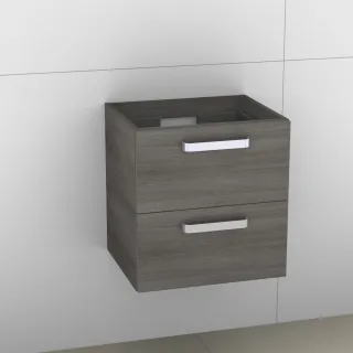 Artiqua 414 Waschtischunterschrank für Venticello 412450 Graphit Struktur quer, 414-WU2L-V102-7098-4 414-WU2L-V102-7098-401