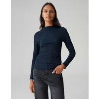 OPUS Longsleeve SOMANZI aus feinem Rippjersey figurbetont geschnitten, elastischer Stoff, feine Rippstruktur