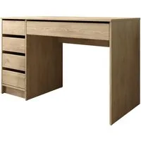 MIRJAN24 Schminktisch Ada (mit 5 Schubladen), Schreibtisch ist universell - Links / Rechts, Griffloses System