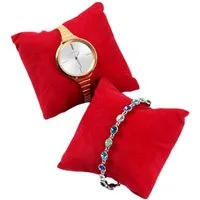 BAYLI Schmucketui Kissen für Armbanduhren, Uhrenkissen, Uhrenständer Aufsteller, Armband