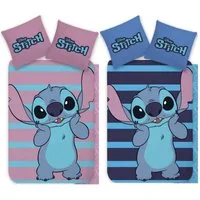BrandMac Bettwäsche Disney Lilo & Stitch - 2 x Wende-Bettwäsche-Set, 135x200 & 80x80, Baumwolle, 100% Baumwolle