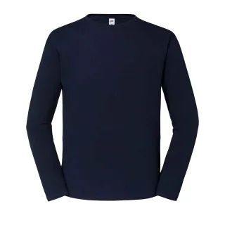 Fruit of the Loom Herren Iconic Langarm T-Shirt (Deep Navy)