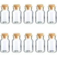 Thiru Gewürzbehälter Gewürzglas mit Korken 10 Stück - je 150 ml, (10-tlg), mit Korken