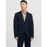 Jack & Jones Sakko JPRJAXON Jersey Blazer mit Stretch für stylischen Look meliert, modisch, slim fit, Materialmix