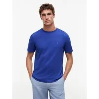 Tommy Hilfiger T-Shirt ESSENTIAL REGULAR FIT SOLID mit Stickerei unifarben, casual, Baumwolle, Rundhals