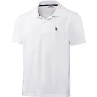 U.S. Polo Assn. Poloshirt schöne Piqué-Struktur und Logo-Stick im Kontrastton