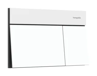 Hansgrohe iFrame Element E Betätigungsplatte für 2-Mengen-Spülung, Mattweiß, 66003700 66003700
