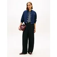 Tommy Hilfiger Strickjacke GOLD BTN HWK BOMBER mit goldfarbenen Knöpfen