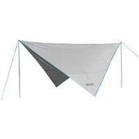 Portal Outdoor Sonnensegel "Mesa grau - blau" Abdeckplane Markise 350x350x220 cm Camping, (komplett-Set, mit Transporttasche), UV 50+ / inkl. Tragetasche