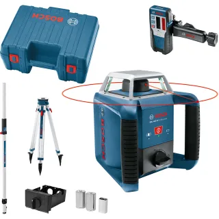 Bosch Rotationslaser GRL 400 H, mit LR 1, Baustativ BT 170 HD und Messstab GR 240 - 061599403U