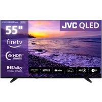 JVC LT-55VRQ3555 QLED-Fernseher (139 cm/55 Zoll, 4K Ultra HD, Fire TV, Fire TV / Smart TV, Dolby Vision HDR, Alexa Built-In, Triple-Tuner)