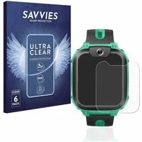 Savvies Displayschutzfolie Schutzfolie für Imoo Watch Phone Z1, 6 Stück, Displayschutz Schutz Folie Klar Transparent