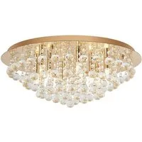Lindby Deckenleuchten Gillion, Gold / Messing IP20, 8 x 8 W LED