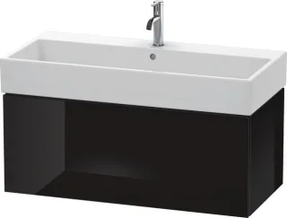 Duravit L-Cube Waschtischunterbau wandhängend Schwarz Hochglanz 984x459x394 mm - LC617804040 LC617804040