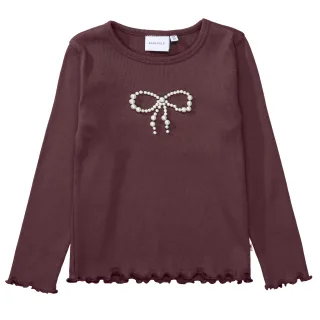 BASEFIELD - Md.-RIB Shirt red grape - Gr. - 110