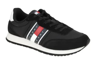 Tommy Hilfiger EM01351 BDS Sneaker Schwarz Herrenschuhe Runner Casual ESS