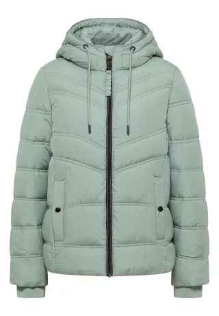 CECIL - Steppjacke mit Kapuze smoke salvia - Gr. - XXL
