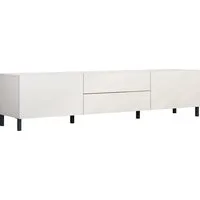 borchardt Möbel Lowboard Sophia, TV-Schrank mit Metallfüßen, Breite 200 cm, 2 Klappen, 2 Schubkästen auf Metallauszügen