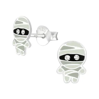 Mumie Ohrringe aus 925 Silber