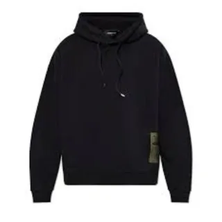 Dsquared2 Patch Design Schwarzer Hoodie