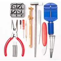 BAYLI Werkzeugkoffer 16 teiliges Uhrmacherwerkzeug Set, Werkzeug Uhren und Schmuck Reparatu