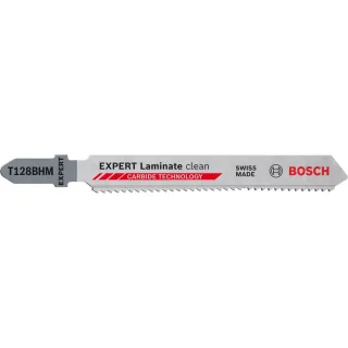 Bosch EXPERT ‘Laminate Clean’ T128 BHM Stichsägeblatt, 3 Stück - 2608900542