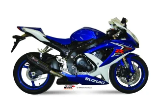 Sport Auspuff MIVV Suono Steel Black Suzuki GSX-R 600 / 750 Bj. 2008-2010 K8/K9/L0 Typ: CV/CW +ABE