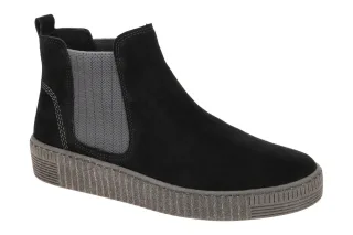 Gabor 73.731 Damen Stiefeletten in Schwarz (Anthrazit) - Bequeme Chelsea-Boot...