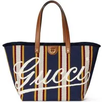 GUCCI Handtasche Embroidered Medium Canvas Tote Bag