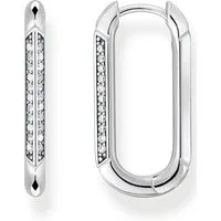 THOMAS SABO Paar Creolen silber, mit Zirkonia (synth)