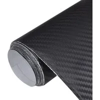 vidaXL Aufkleber Autofolien 2 Stk. 3D Schwarz 100x150 cm, (2tlg)