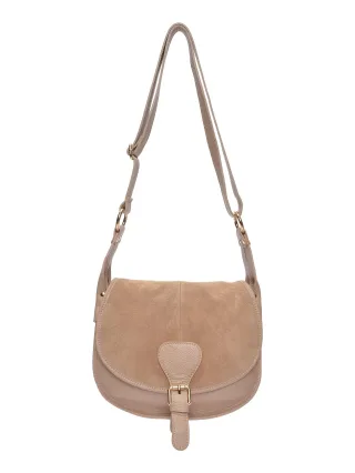 Luisa Vannini Beige Rindsledertasche