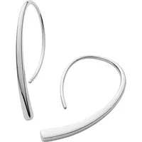 SKAGEN Paar Creolen Skagen Damen-Creolen Edelstahl Glasstein (Paar)