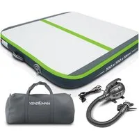 VENDOMNIA Gymnastikmatte AIRTRACK - Fitness Sport 1/2/3/4/5/6/7/8m Farbwahl (elektrische Luftpumpe aufblasbar PVC Dicke:10/20cm), Tumbling Tracking Gymnastik Yoga Air Track Matte